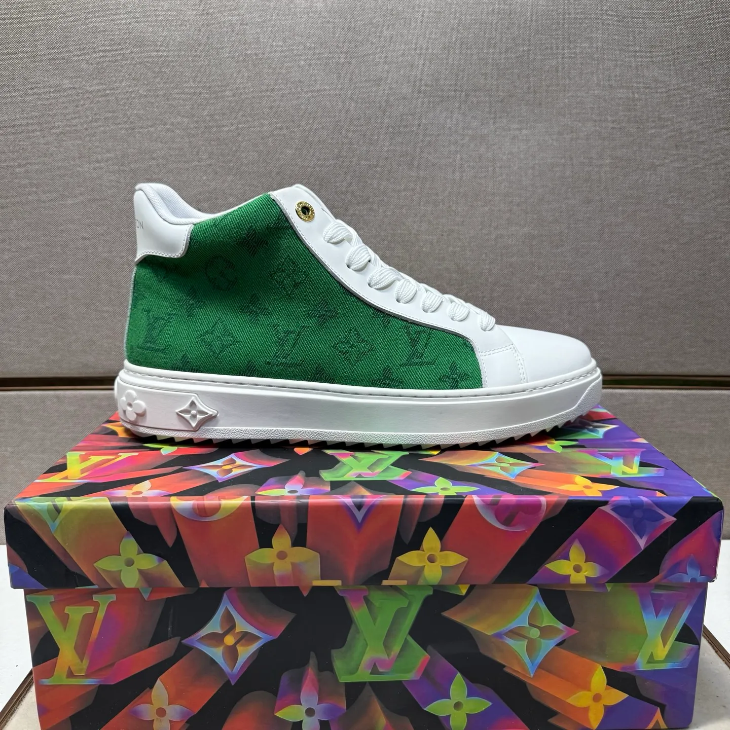 Men's men's shoes 💰pp560 [LV～] Men's casual high-top shoes 2025z cabinet sales simultaneously 🔶Size: 38-44#️⃣ 🔷4 colors🔜The upper is made of multi-material splicing➕Mesh lining, comfortable and breathable, sole: original comfortable and wear-resistant outsole, ⚠️real thing📱photographed🎬real thing is better📢📢📢